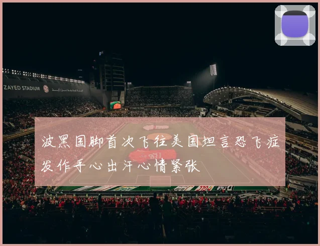 波黑国脚首次飞往美国坦言恐飞症发作手心出汗心情紧张